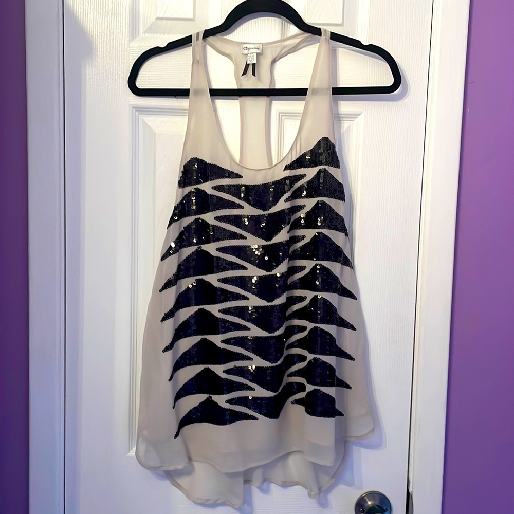 Dynamite sequinned tank top